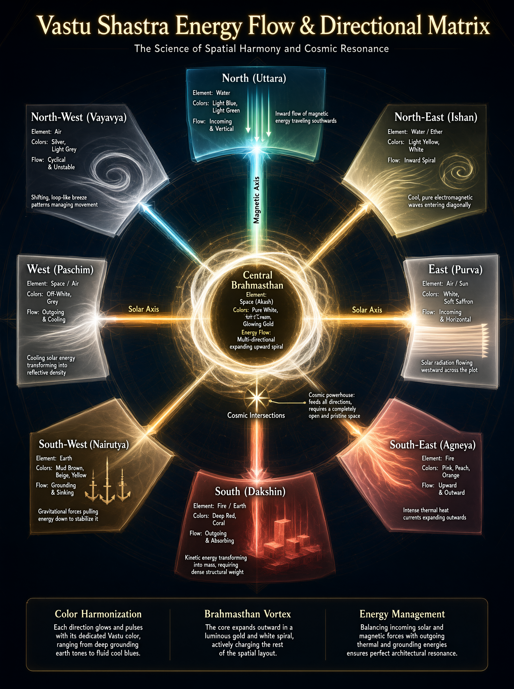 Vastu Energy Flow Directional Matrix